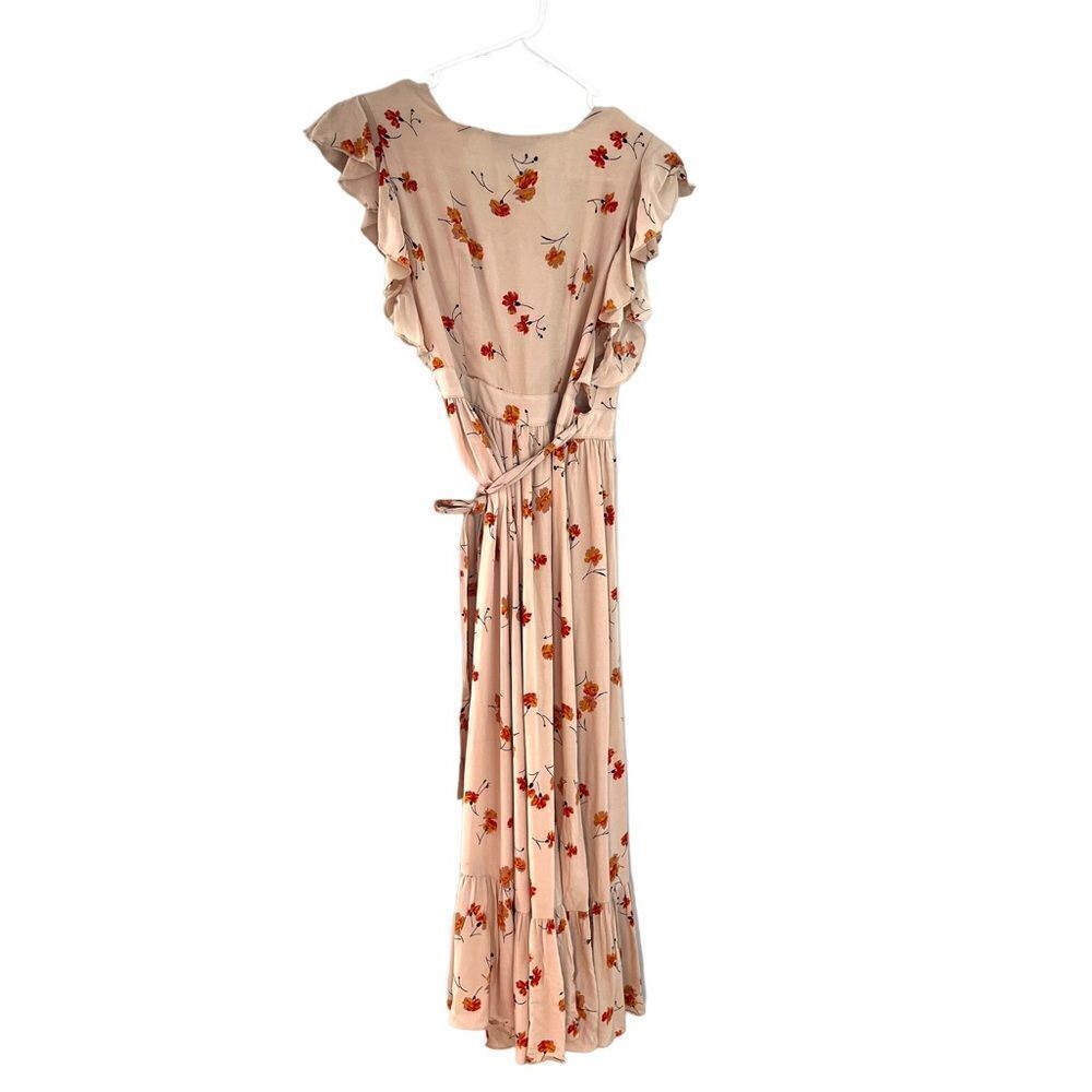 MAJORELLE Mistwood In Bloom Wrap Floral Midi Dress Small - Picture 5 of 8
